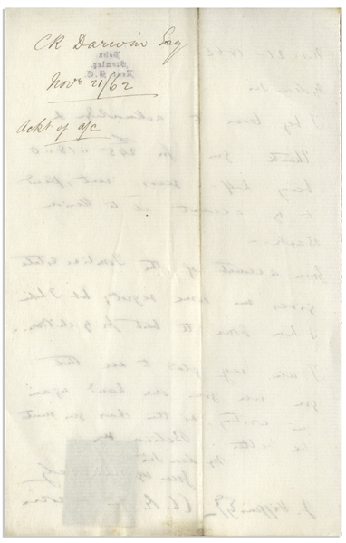 Charles Darwin Autograph Letter Signed -- ''...I hope I have done the best for my children...''
